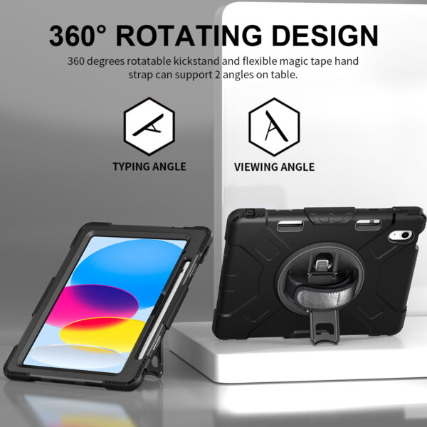 Stoßgeschützte Rugged Tablet-Hülle mit Schultergurt Apple™ Baustelle 3