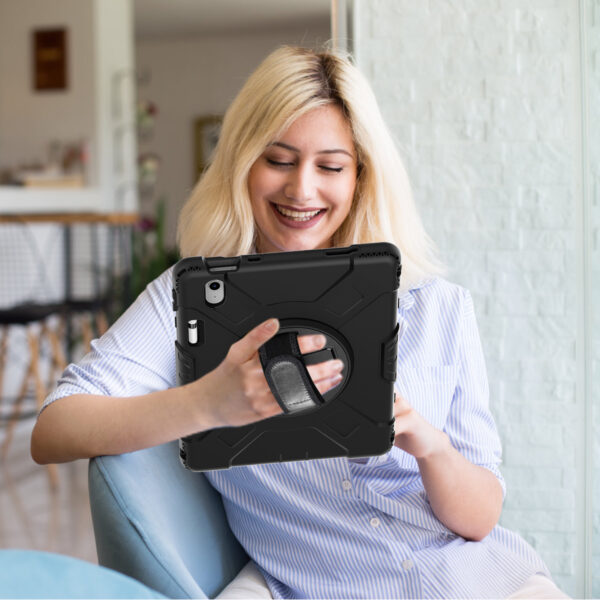 Stoßgeschützte Rugged Tablet-Hülle mit Schultergurt Apple™ Baustelle 9